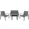 Mondeer Gartenmöbel-Set 4-teilig, Sitzgruppe mit Armlehnen Produktbild-Vorschau 1