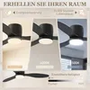 Ventilateur de plafond HOMCOM avec lampe et télécommande, Voir les images du produit 4