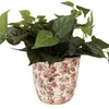 Clayre & Eef Pot de fleurs Ø 16x16 cm Beige Rose Céramique Voir les images du produit 2