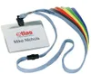 DURABLE Namensschild 60x90mm mit Textilband 10, 10 St. Produktbild-Vorschau 2