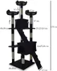 Bituxx Katzenkratzbaum XL Schwarz MS-16649 Produktbild-Vorschau 4