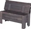 STOLMAK Skrzynia Ogrodowa z Drewna 111 l 71x54x29 cm Szara Podgląd zdjęcia produktu 4