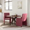 vidaXL Esszimmerstühle mit Rollen 2 pcs Weinrot 57 x 66 x Produktbild-Vorschau 3