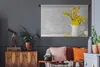 MuchoWow® Wandteppich Wandbehang Blumen - Gelb - Stilleben Produktbild-Vorschau 6