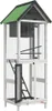 vidaXL Woliera szara 60x58,5x160 cm lite drewno sosnowe Podgląd zdjęcia produktu 4