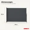 ONBEST Seitenmarkise | 200 x 300 cm | Ausziehbar | mit Produktbild-Vorschau 9