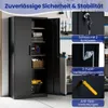 COSTWAY Zamykana szafka na dokumenty, 180 cm metalowa Podgląd zdjęcia produktu 4