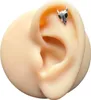 Helix Ohrpiercing 925 Sterling Silber Rehschädel in Produktbild-Vorschau 2