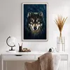 Gerahmtes Poster - Rahmen in heller Eiche - Wolf Dunkel Produktbild-Vorschau 6