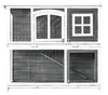 HOME DELUXE Kaninchenstall aus Holz MINO – 122 x 108 cm I Produktbild-Vorschau 3