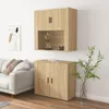 vidaXL Highboard Sonoma Dubové dřevo Materiál Náhled obrázku produktu 4