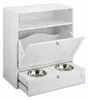Relaxdays Futterschrank Hund, Schublade mit 2 Fressnäpfen, Produktbild-Vorschau 10