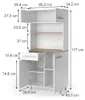 Küchenbuffet Vicco Pure Weiß/Artisan-Eiche 80.2 x 177 cm, Produktbild-Vorschau 2