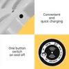 A collage of four images showcasing features of a product, with text overlays describing its functionality. Produktbild-Vorschau