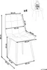 BELIANI Esszimmerstühle 4er Set Beige aus Samtstoff mit Produktbild-Vorschau 7