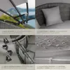 Bain de soleil rond modulable SANTORIN - gris Voir les images du produit 5