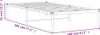 Postelový rošt kovový bílý 100x190 cm Náhled obrázku produktu 7