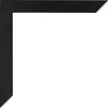 A black picture frame corner on a white background. Produktbild-Vorschau