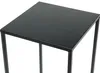 A close-up shot of a black, square-top metal side table. Náhled obrázku produktu