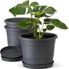 Plastard Blumentopf  3er Set 54 cm Durchmesser Anthrazit Produktbild-Vorschau 1