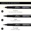 Nassau Fineliner schwarz Set - 10 Stück Zeichenstifte für Produktbild-Vorschau 3