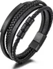 Herren Armband Echtleder, mit schlichten, elegantem Stil, Produktbild-Vorschau 1