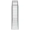 Gabionen mit Hochbogen 2 Stk. 200x50x140/160cm Verzinktes Produktbild-Vorschau 5
