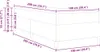 vidaXL Box spring bed grigio scuro 100 x 200 cm tessuto Anteprima dell’immagine prodotto 7