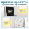 COSTWAY Tablica dla dzieci dwustronna, sztaluga składana o Podgląd zdjęcia produktu 5
