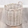 Natur Rattankorb BAKUL rund White Wash 40cm Pflanzkorb Produktbild-Vorschau 4
