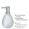 WENKO Seifen Spender POLARIS silber 390 ml Bad Accessoires Produktbild-Vorschau 3