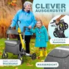 KESSER® Rollator Aluminium faltbar, höhenverstellbar & bis Produktbild-Vorschau 3