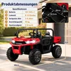 KOMFOTTEU Kinder Elektroauto, 2-Sitzer Kinderauto mit Produktbild-Vorschau 2