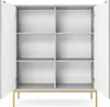 DomoHome Hochgeriffelte Kommode NOVA – 2 Türen Highboard Produktbild-Vorschau 8