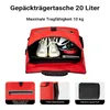Wiltec borsa portapacchi rossa, borsa da bici zaino 20 l Anteprima dell’immagine prodotto 7