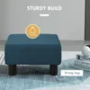 HOMCOM Pouf Fußstütze niedriger Hocker aus Leinenstoff, Produktbild-Vorschau 5