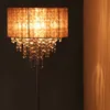 Lampa stojąca Relaxdays Kristall, klosz z organzy, okrągła Podgląd zdjęcia produktu 3