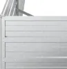 A close-up view of a galvanized steel garden raised bed. Produktbild-Vorschau