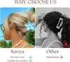 Kavya Hair Clip Flower Velká neklouzavá 8 kusů Dámská Náhled obrázku produktu 3