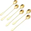 6er Set goldene Latte-Kaffeelöffel aus hochwertigem Produktbild-Vorschau 1