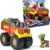 A Paw Patrol Rescue Wheels Boomer toy vehicle and figure are displayed, with the vehicle in the foreground and the packaged toy in the background. Produktbild-Vorschau