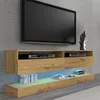 TV Lowboard Duo 160 cm suspendu Chêne Artisan sans Voir les images du produit 2