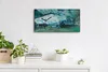 Wanduhr Bürouhr Leinwand Bild 60x30 Ankunft Zuges Gare Produktbild-Vorschau 3