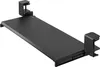 A black under-desk keyboard tray with clamp mounts. Produktbild-Vorschau