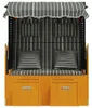 vidaXL Strandkorb mit Kissen Poly Rattan & Massivholz Produktbild-Vorschau 4