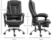 Two views of a black ergonomic office chair with dimensions indicated by lines and text. Náhled obrázku produktu
