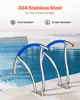 SucceBuy bazénové zábradlí, 76,2 x 76,2 cm, 2 nerezová Náhled obrázku produktu 2