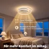 Smart LED Deckenleuchte Ø50cm, Moderne Ring Deckenlampe mit Produktbild-Vorschau 4