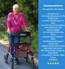 loesch-reha Rollator TABAS, Rot, S/M, Leichtgewicht 8,5 kg, Produktbild-Vorschau 3