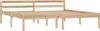 A wooden bed frame with a slatted headboard and footboard, shown from a side angle against a white background. Náhled obrázku produktu